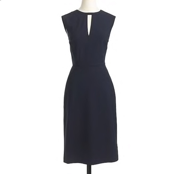 J. Crew Dresses & Skirts - J. Crew Keyhole Dress Italian Stretch Wool Sz 12